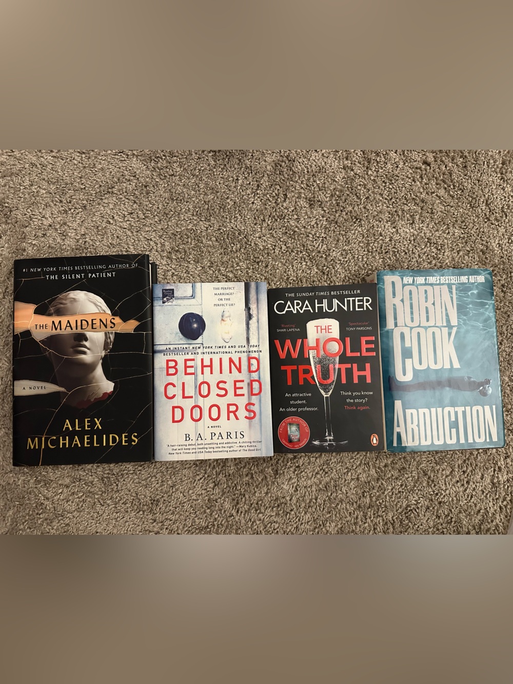 Bundle of 4 thriller books